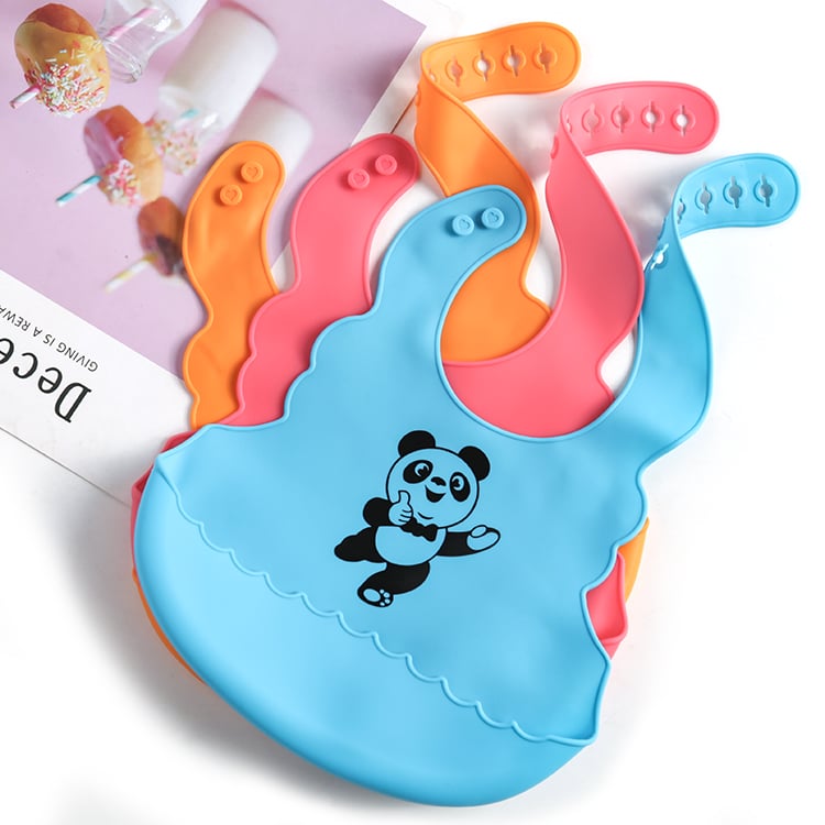 Silicone Saliva Pocket Bib for Babies