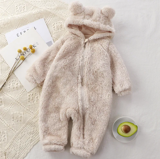 Cozy Zip-Up Flannel Jumpsuit