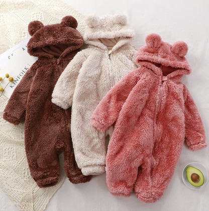 Cozy Zip-Up Flannel Jumpsuit