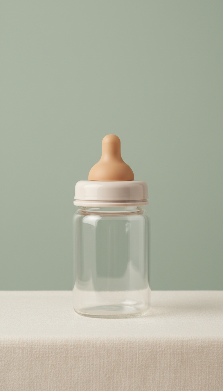 Glass Anti-Colic Baby Bottle Comfort Nipple