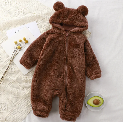 Cozy Zip-Up Flannel Jumpsuit