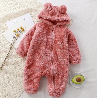 Cozy Zip-Up Flannel Jumpsuit